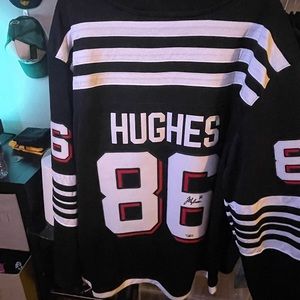 Autographed Jack Hughes Jersey